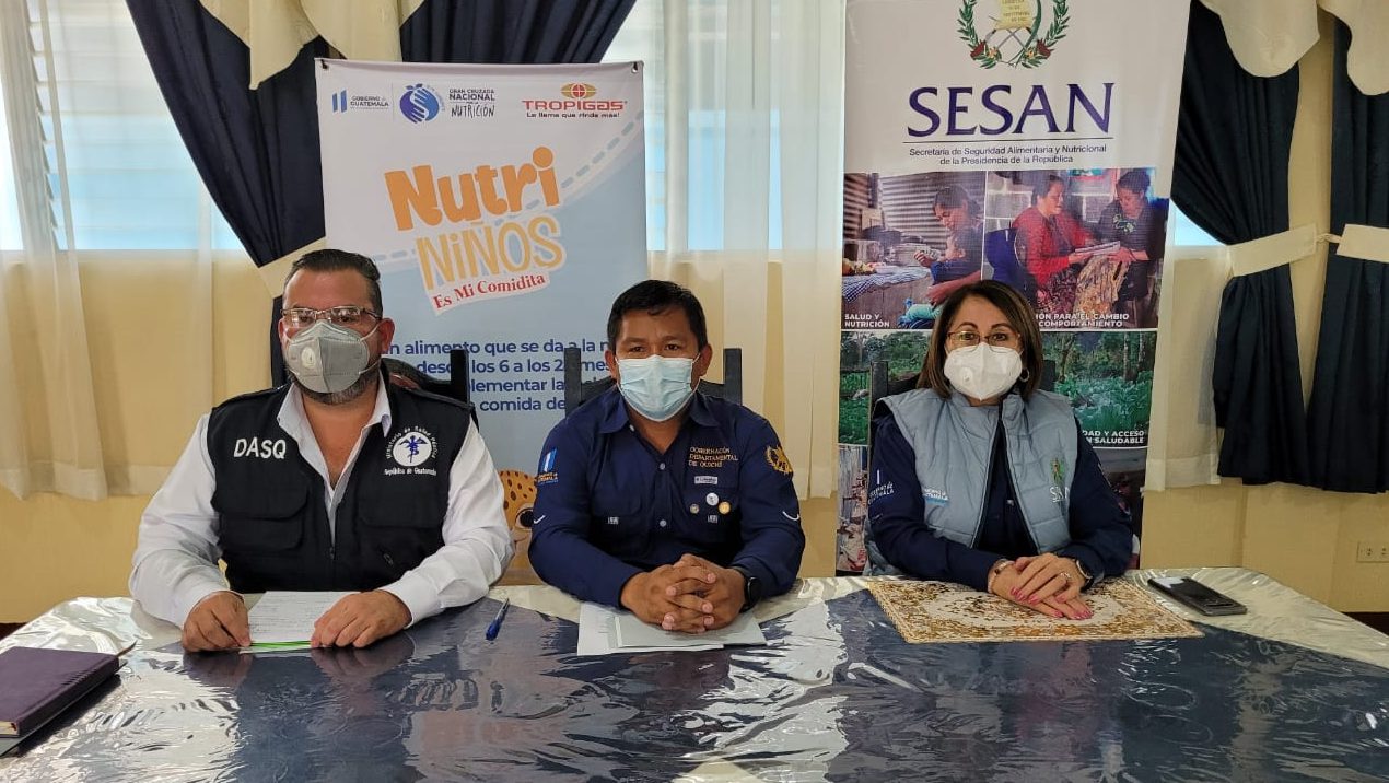 Sesan reafirma compromiso de reforzar acciones contra la desnutrición en Quiché
