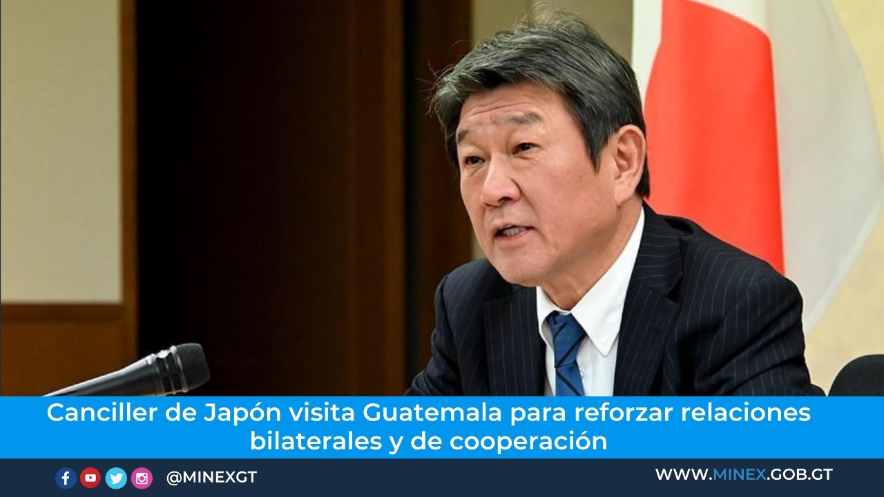El canciller de Japón realiza una visita de dos días en el país, para fortalecer los lazos de amistad y cooperación.