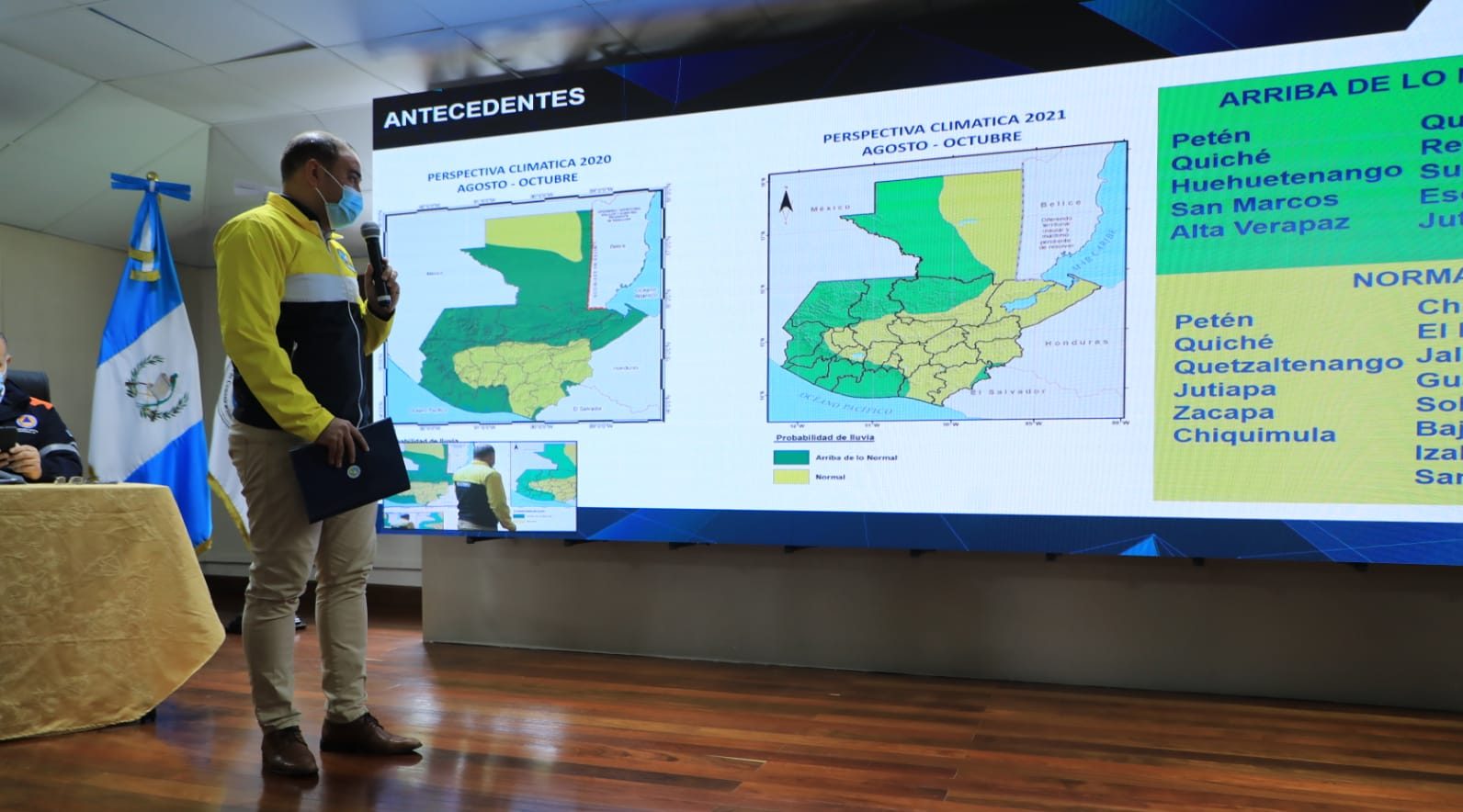 Insivumeh comparte la perspectiva climática agosto-octubre 2021