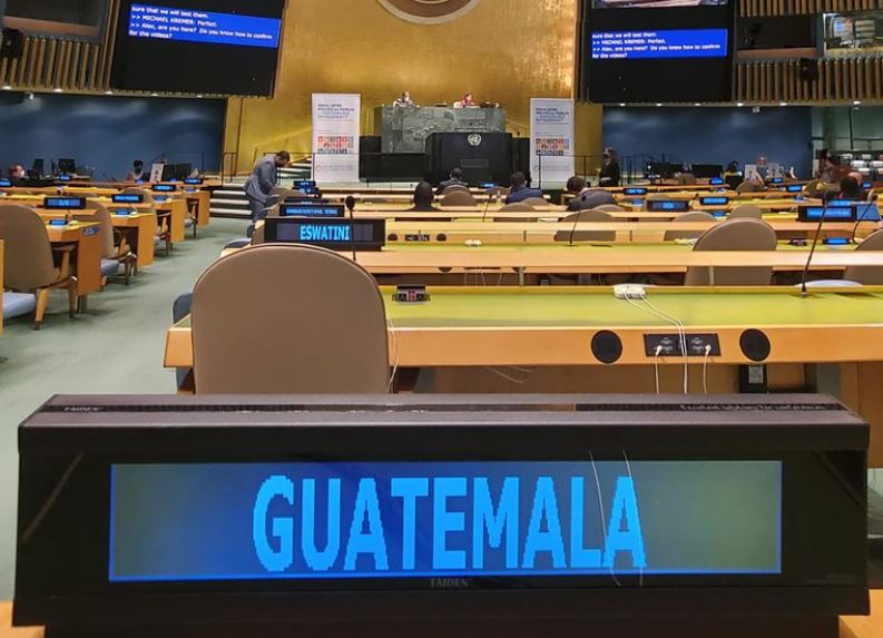 La titular de Segeplan, Keila Gramajo, presentó los avances en la ONU.