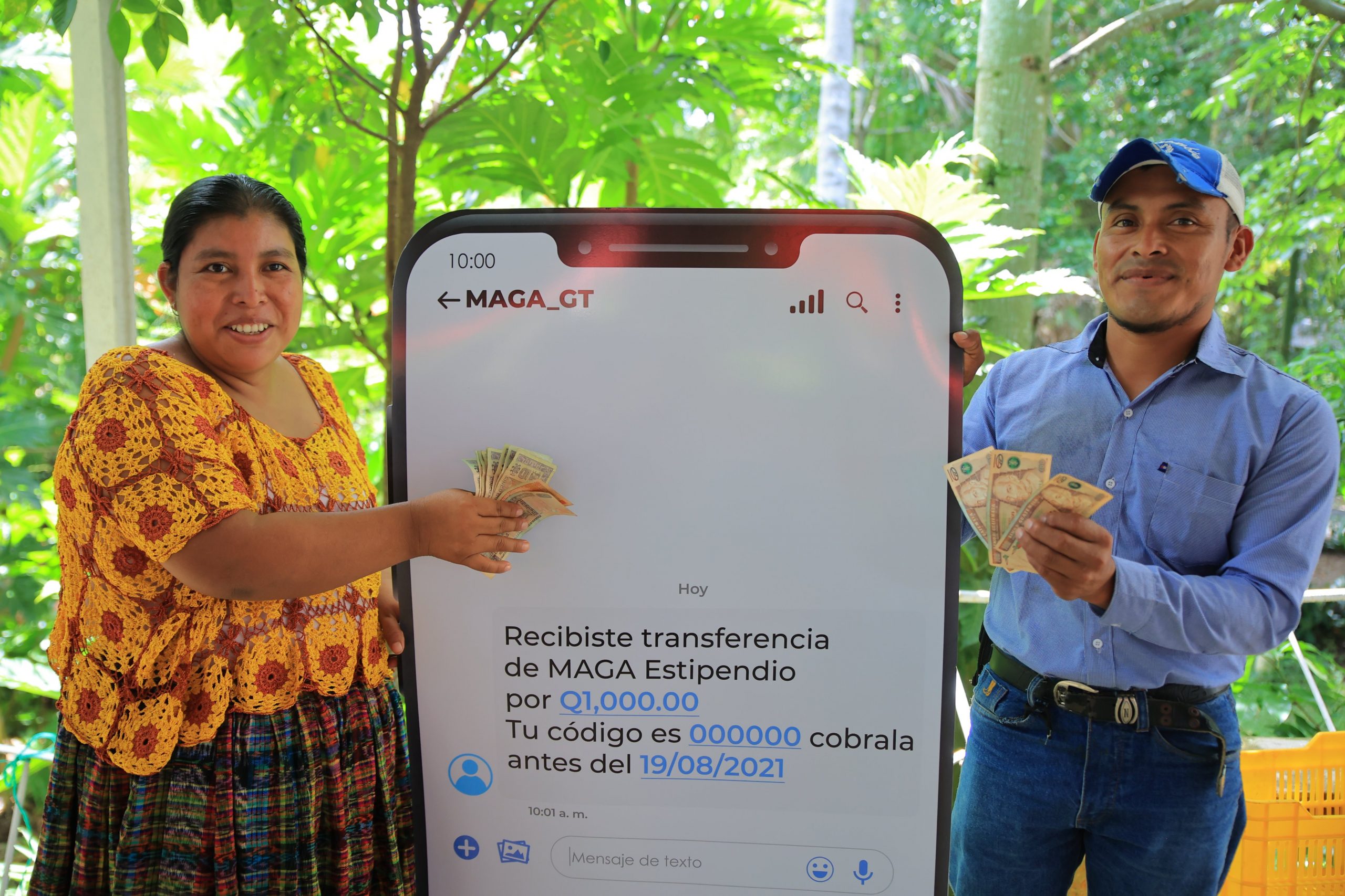 Las familias beneficiadas con este aporte económico son originarias de Alta Verapaz