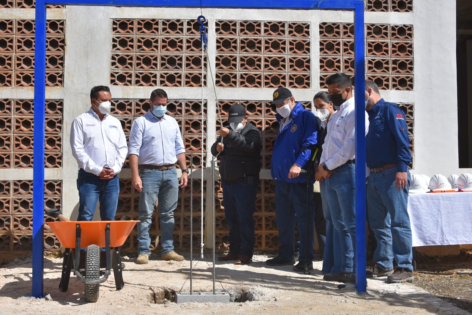 Primera piedra construcción hospital San Pedro Nécta