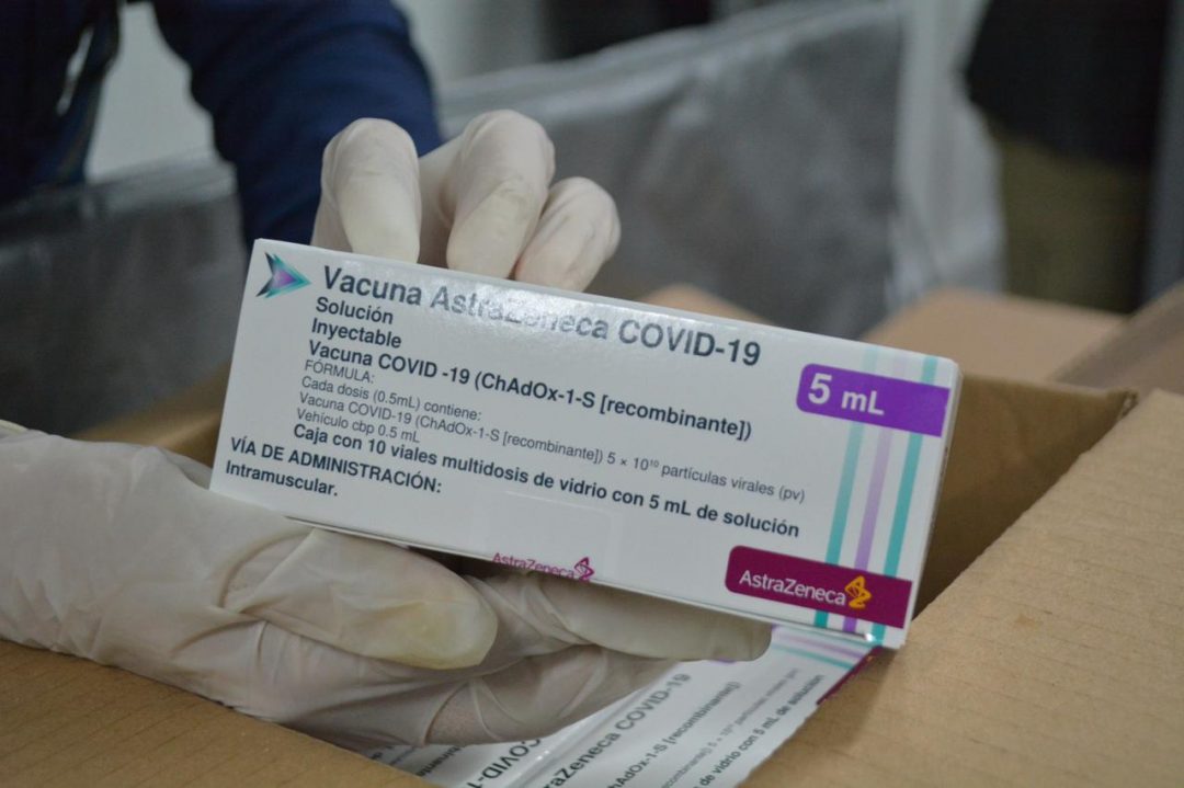 Próxima semana ingresará lote de 150 mil dosis de vacunas AstraZeneca, donado por México
