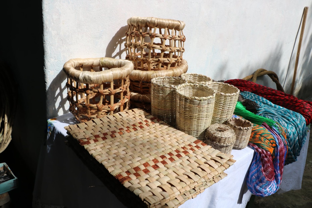 Mujeres destacan en la elaboración de artesanías con recursos no maderables
