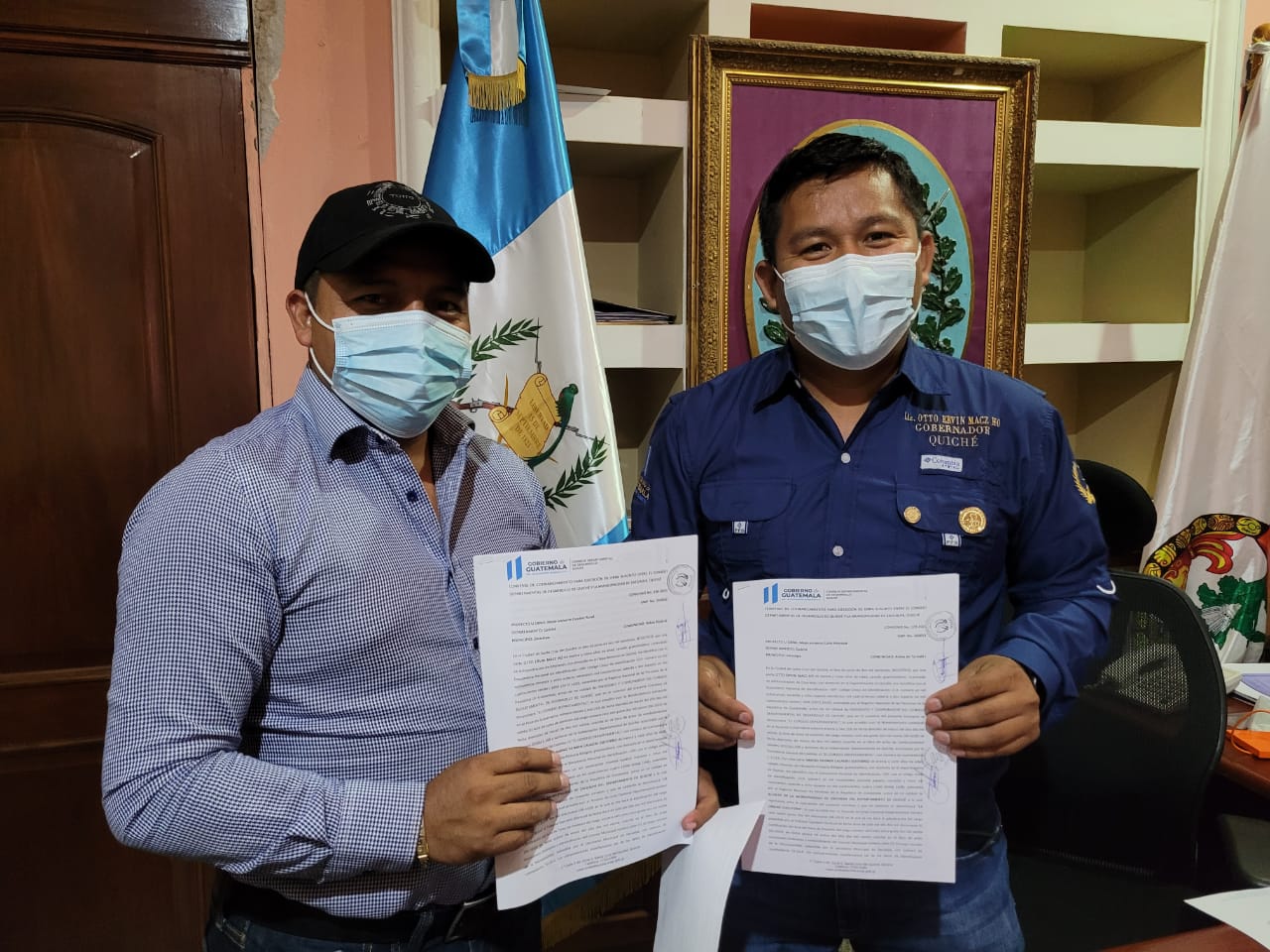 Quiché finaliza firma de convenios para proyectos de desarrollo