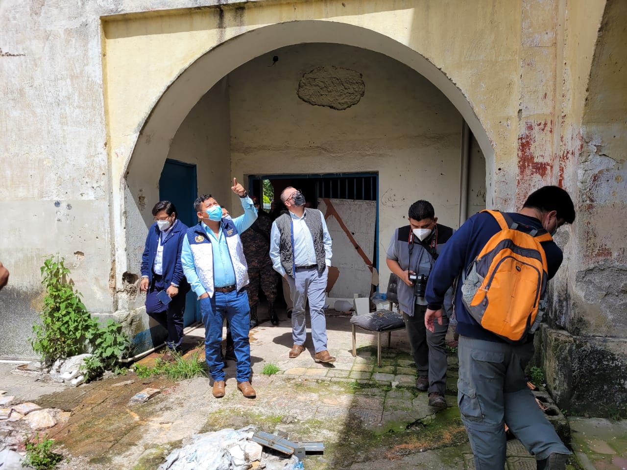 Evalúan daños en edificio donde funciona Gobernación de Quiché