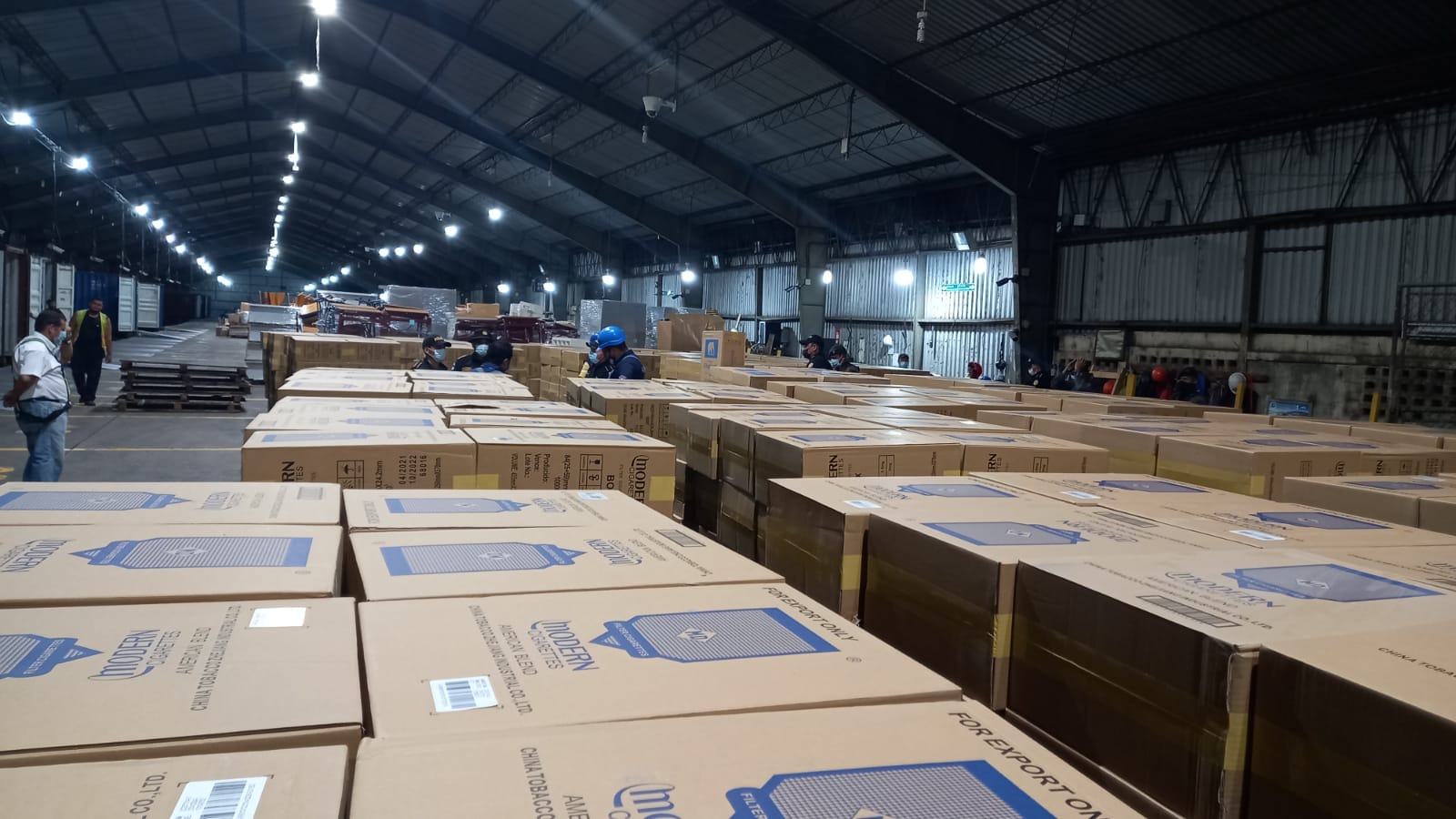 PNC contabiliza 22 millones de cigarrillos de contrabando decomisados en Petén