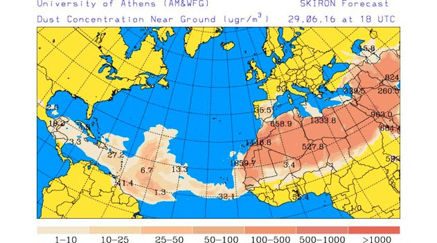 Emiten recomendaciones ante el ingreso de polvo del Sahara