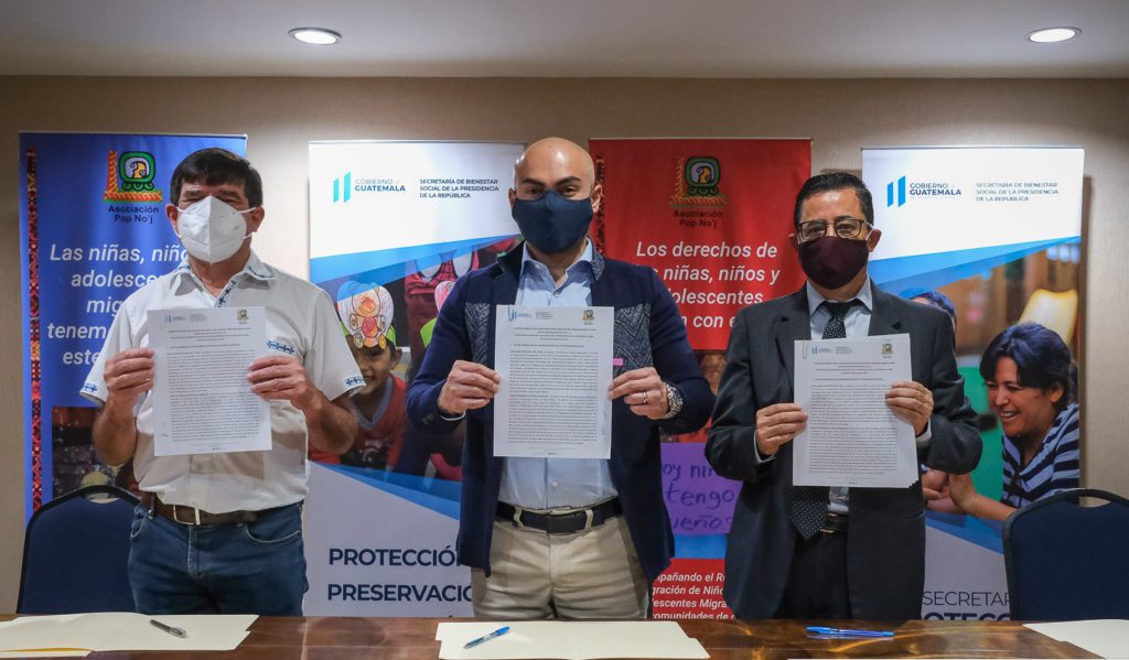 Firman convenio para atender a niñez y adolescencia no acompañada de Huehuetenango