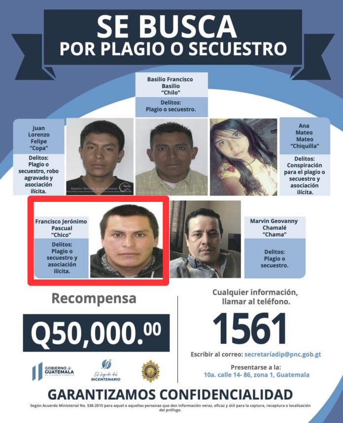 Detienen a secuestrador incluido en la lista de los 100 más buscados en Guatemala