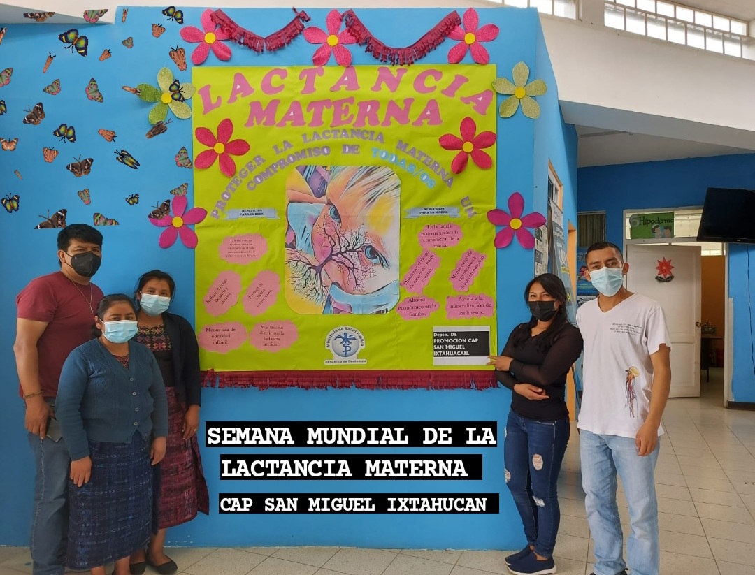 Murales informativos promueven protección de la lactancia materna en San Marcos