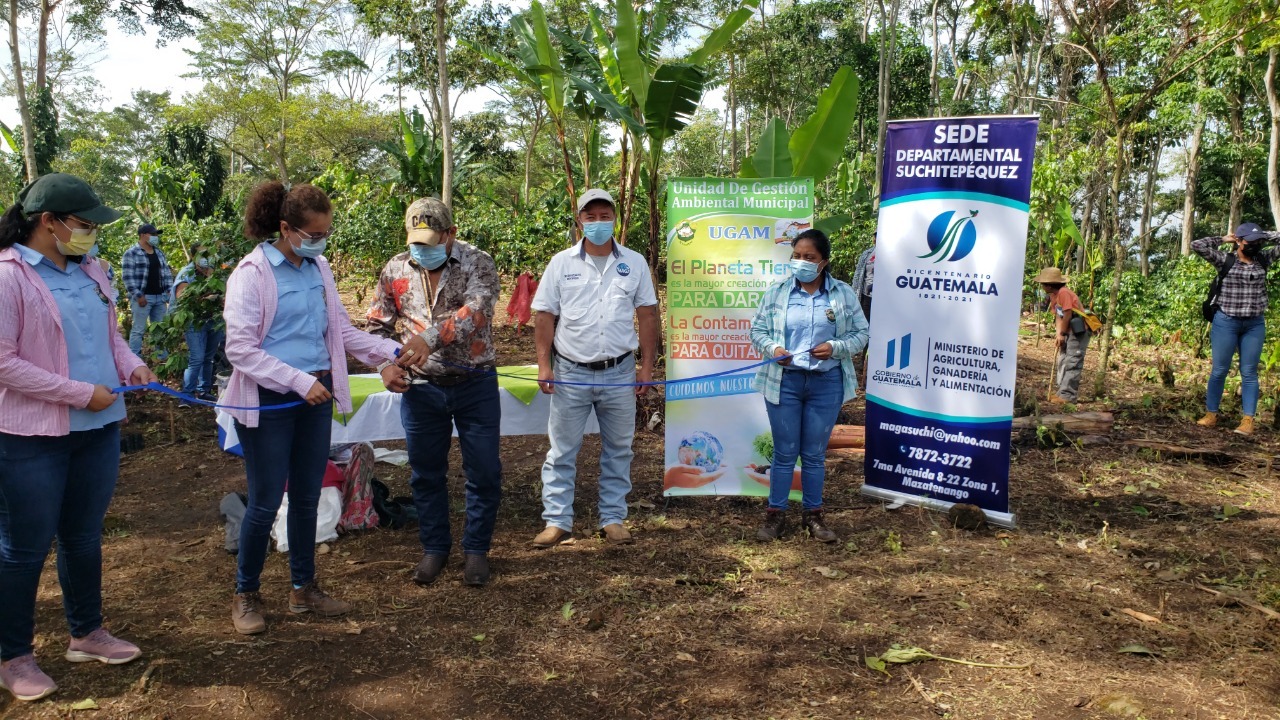 Realizan jornada de reforestación en Suchitepéquez