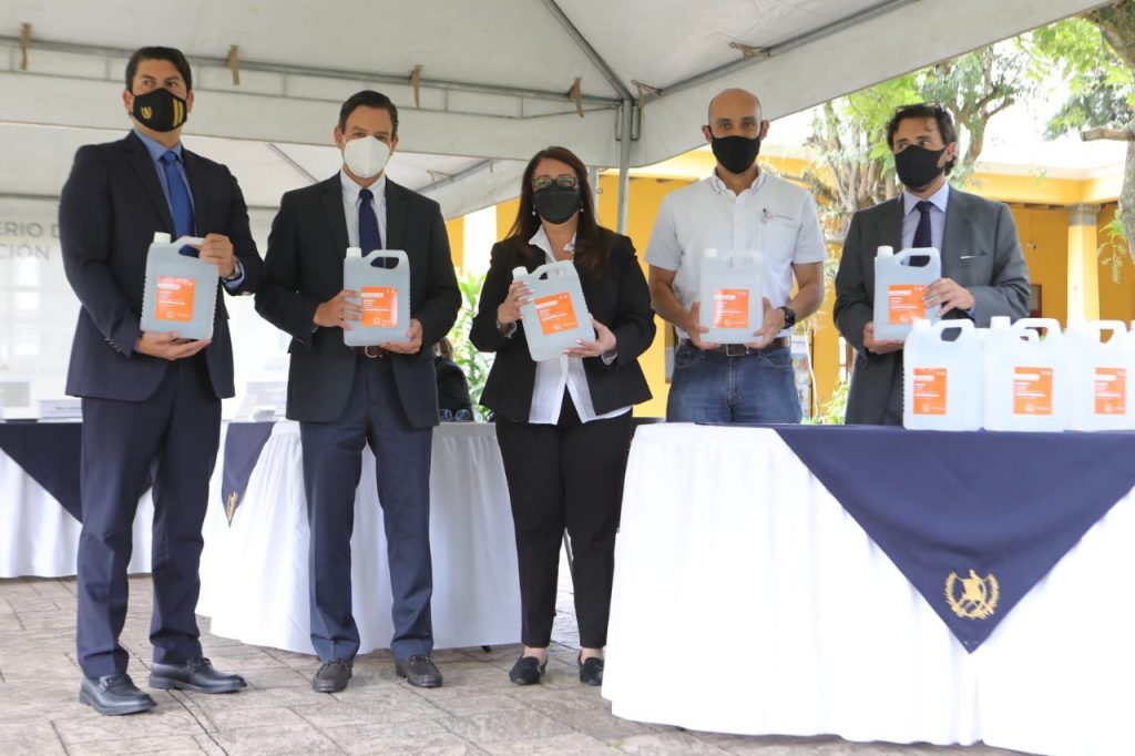 Ingenio Pantaleón dona 25 mil litros de alcohol en gel para centros educativos