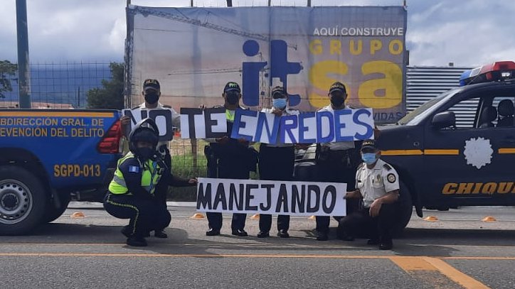 PNC desarrolla campaña para reducir accidentes de tránsito en el país