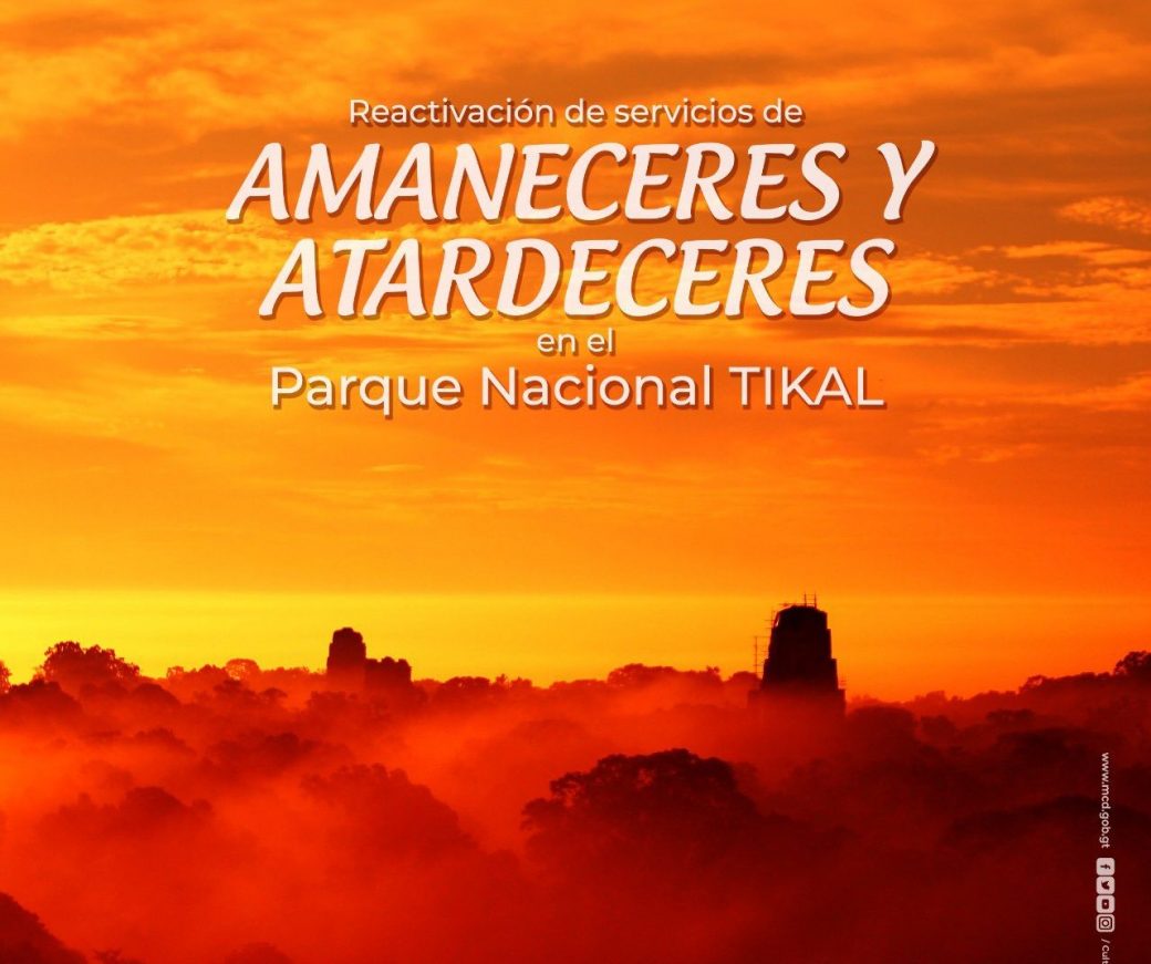 Reanudan “tours” Amanecer y Atardecer en parque nacional Tikal