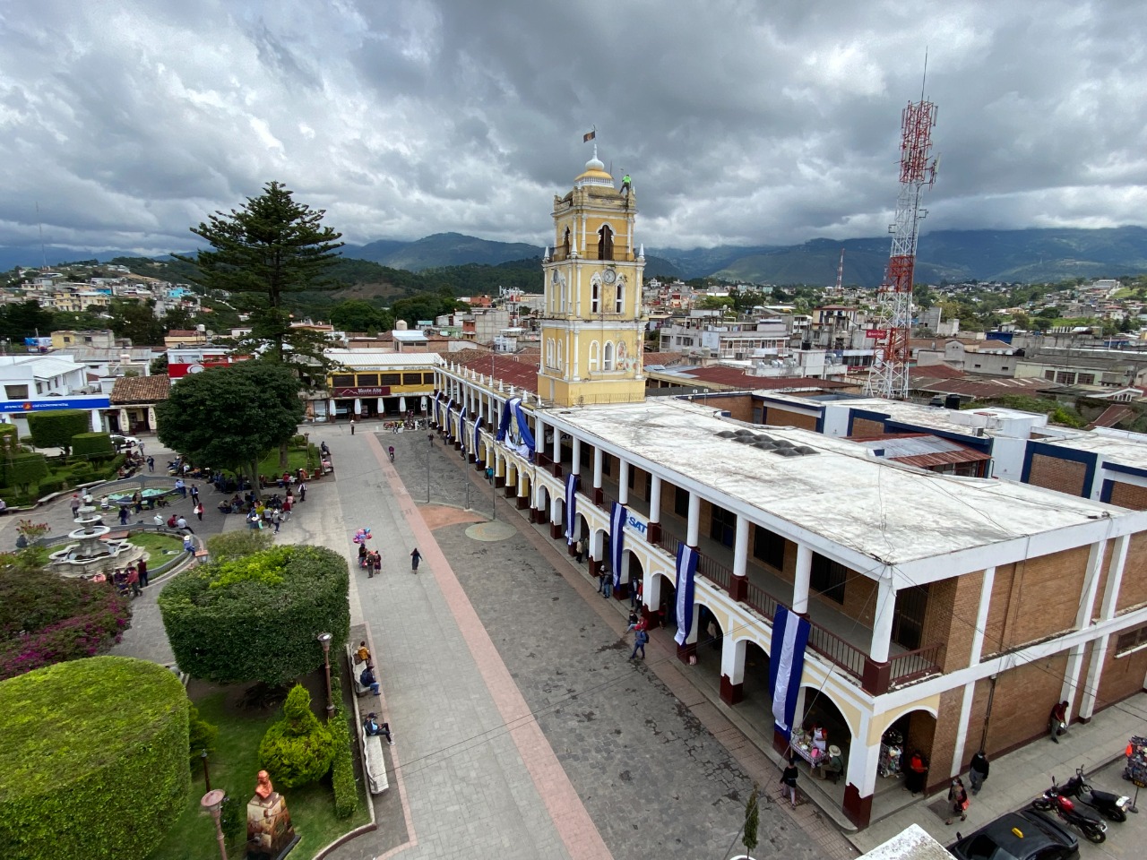 Continúa remozamiento del edificio de Gobernación de Huehuetenango