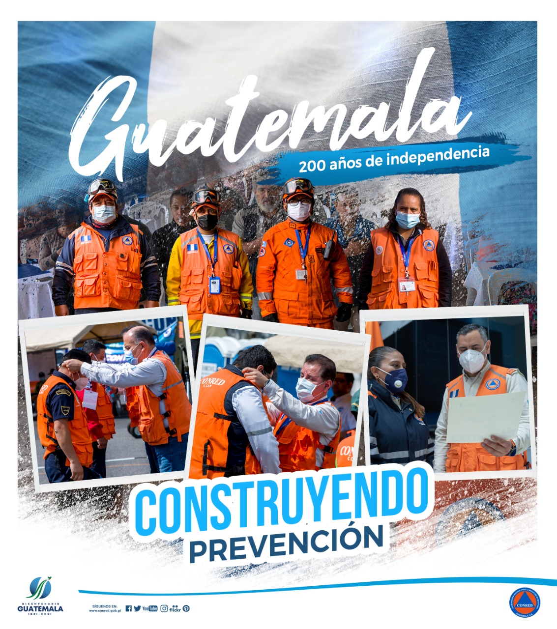 Conred lanza campaña Construyendo Prevención debido al bicentenario