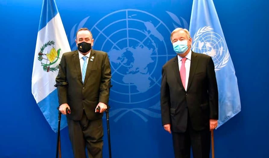 Presidente Giammattei se reúne con el Secretario General de la ONU