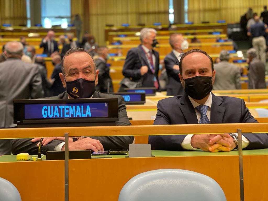 Presidente Alejandro Giammattei ya se encuentra en la sede de la ONU
