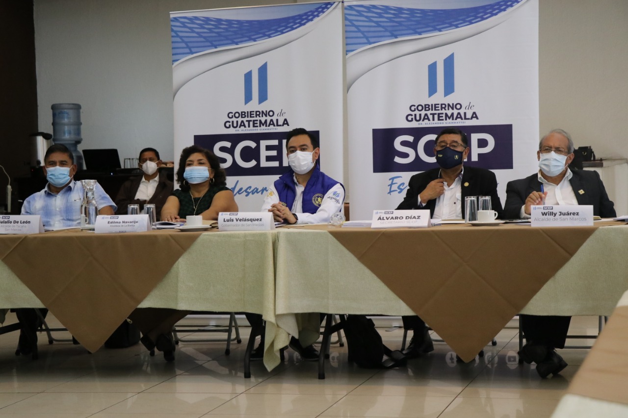 Priorizan municipios de San Marcos para descentralización del Organismo Ejecutivo