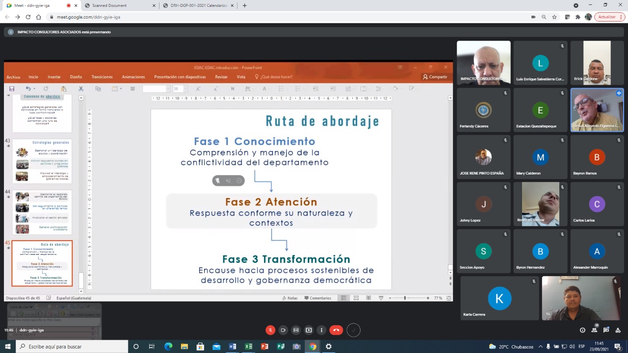 Realizan taller relacionado con la estrategia ante la conflictividad en Chiquimula