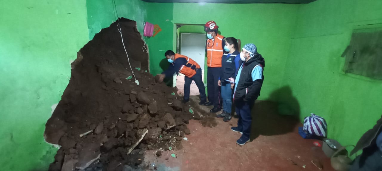 Lluvias recientes provocan daños en cuatro departamentos