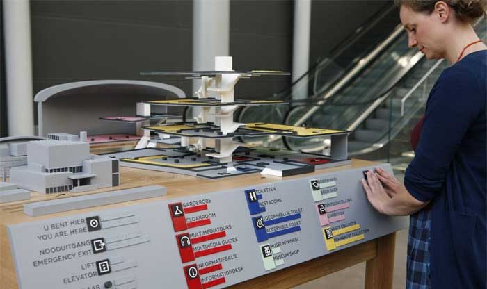 El Van Gogh instala maqueta táctil con rutas del museo para personas ciegas