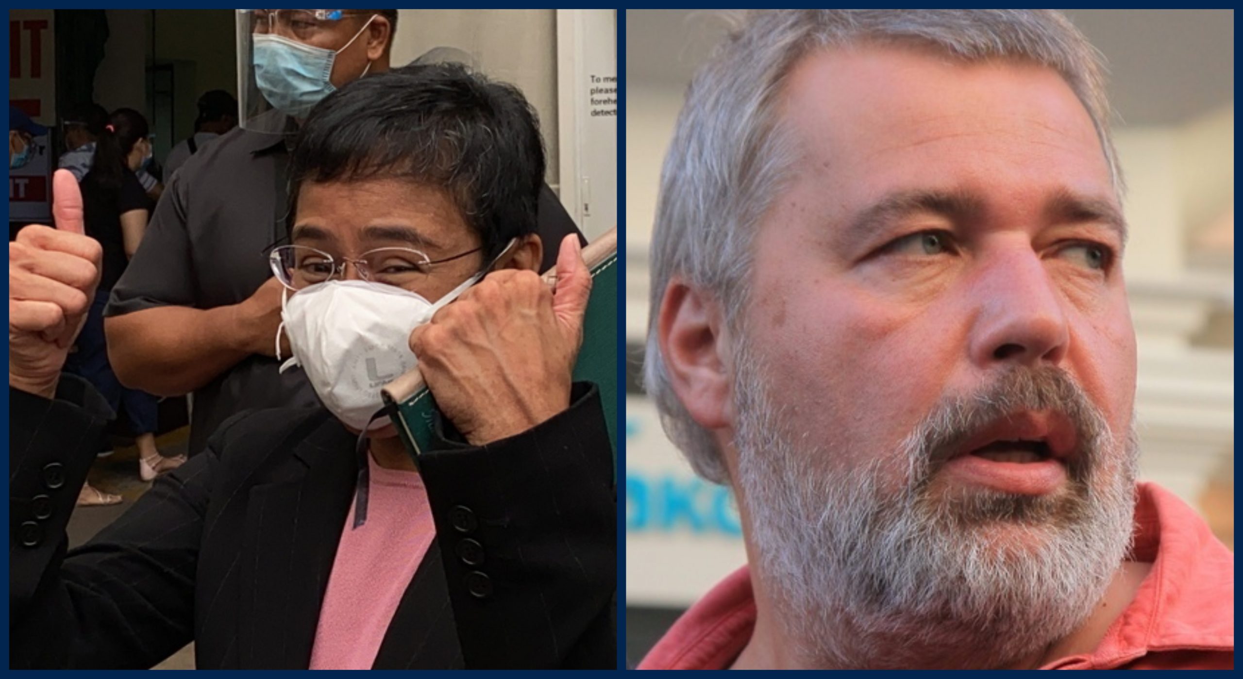 Nobel de la Paz para periodista filipina Maria Ressa y reportero ruso Dmitry Muratov