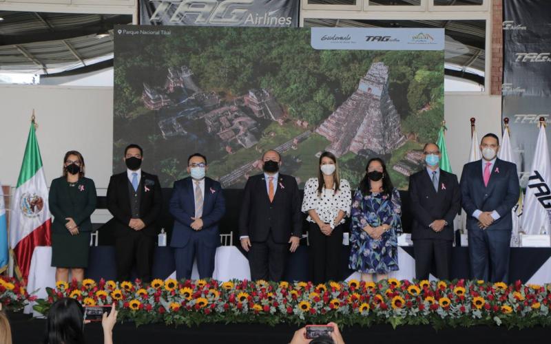 TAG Airlines habilita tercera ruta aérea, la cual conecta Cancún con Petén