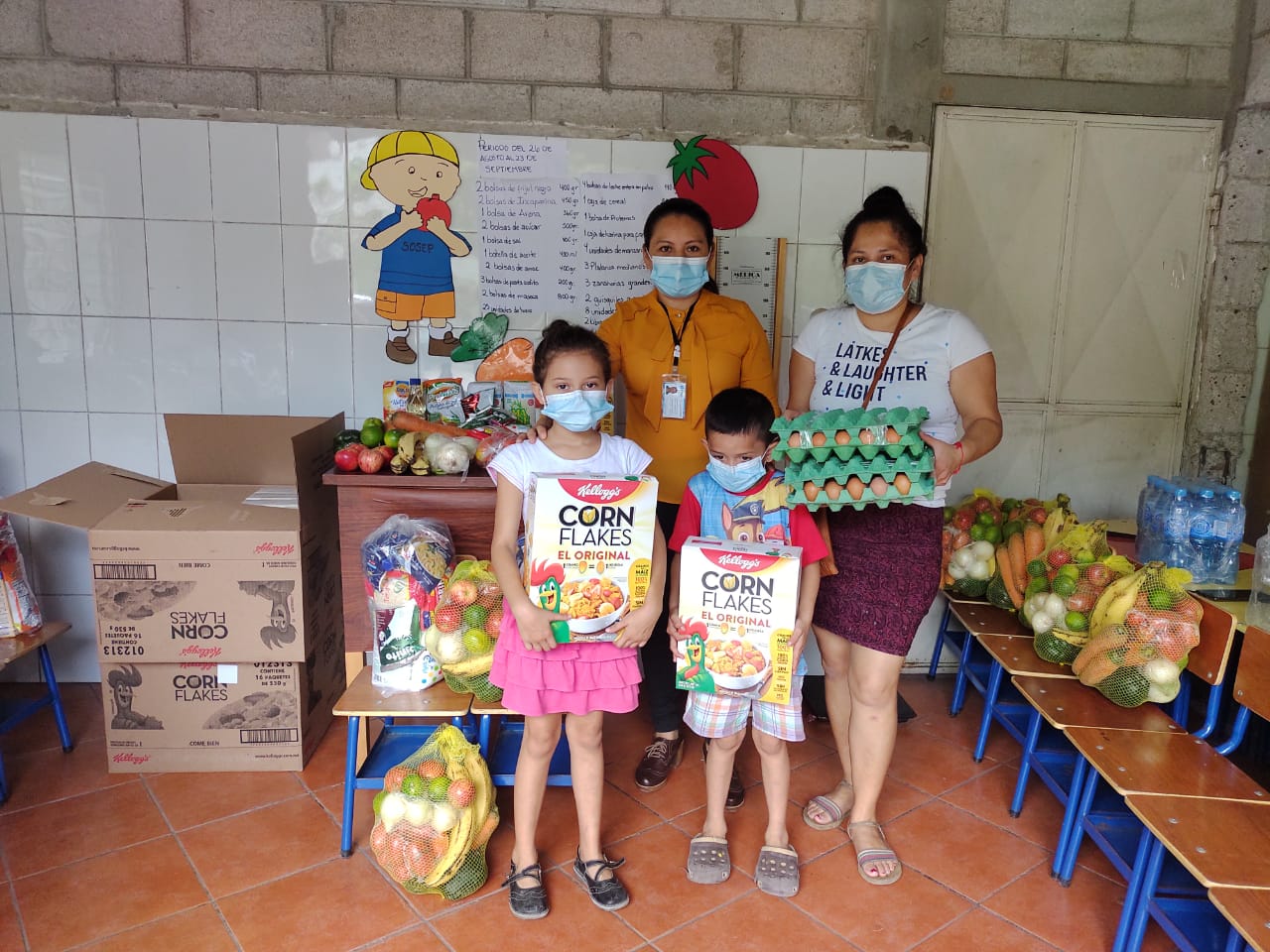 SOSEP benefició a más de 13 mil niños con novena entrega de alimentos