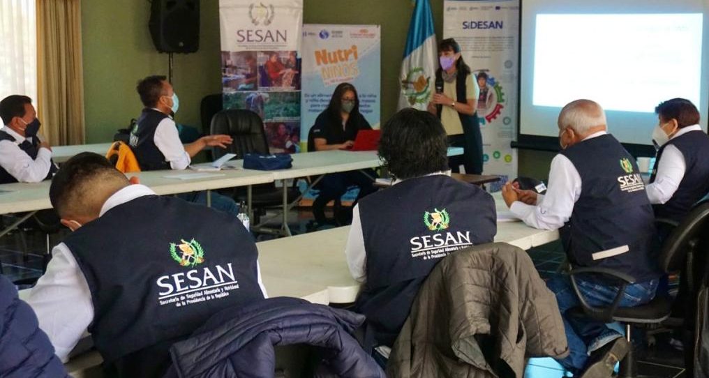 Delegación de la Sesan refuerza capacidades para combatir la desnutrición crónica en Totonicapán