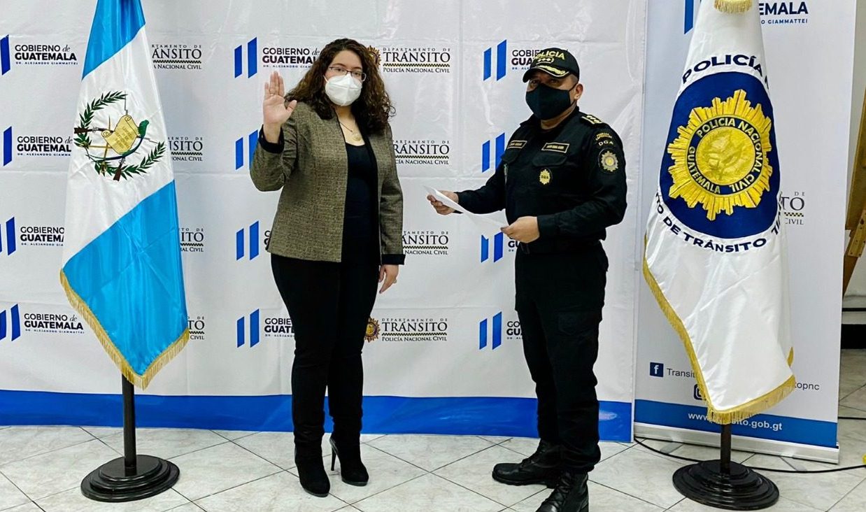 Juramentan a nueva jefa del Departamento de Tránsito de la PNC