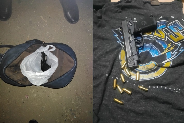 Arma incautada a adolescente