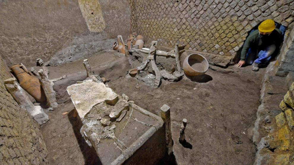 Pompeya descubre la habitación de una familia de esclavos bien conservada