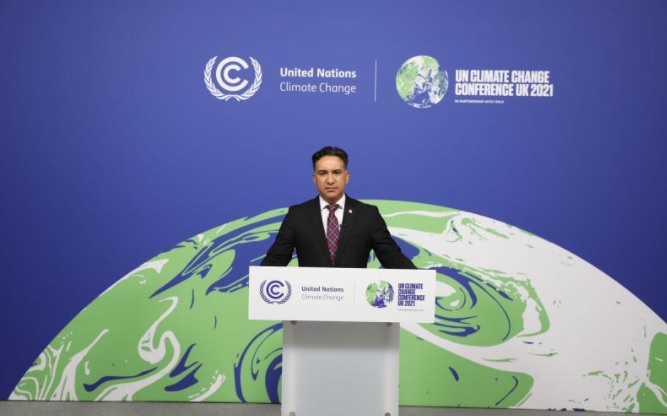 Ministro Mario Rojas, del MARN, participa en reuniones de alto nivel en la COP26