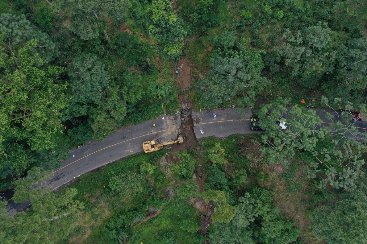CIV empieza reparación de tramo afectado por lluvias en zona costera de San Marcos