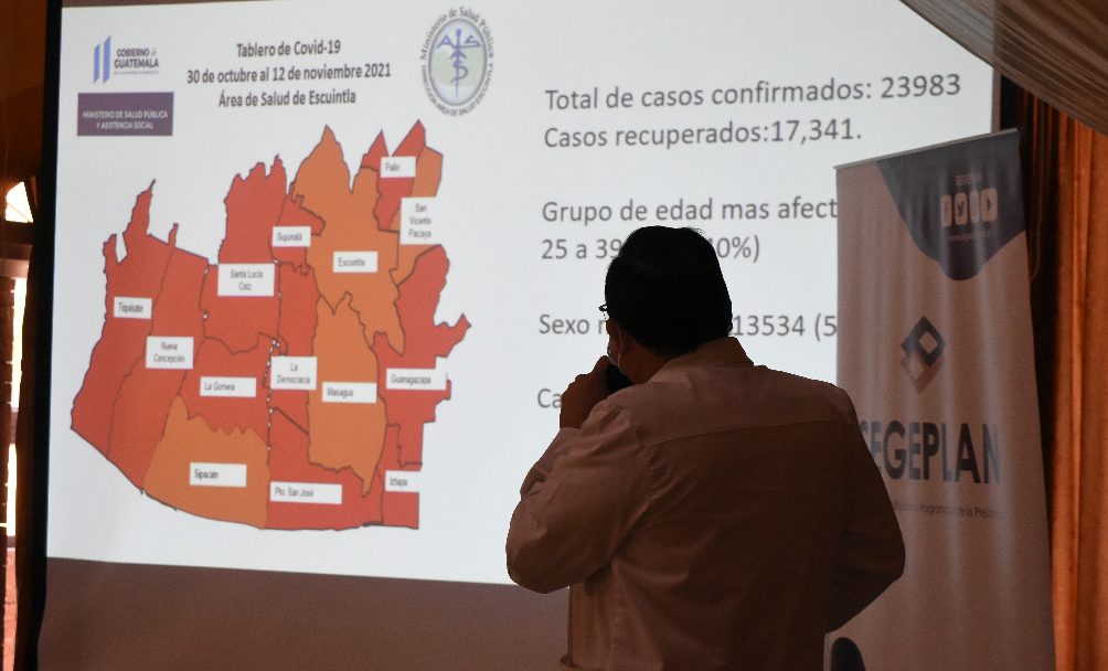 Codede de Escuintla analiza avance de vacunación contra el COVID-19