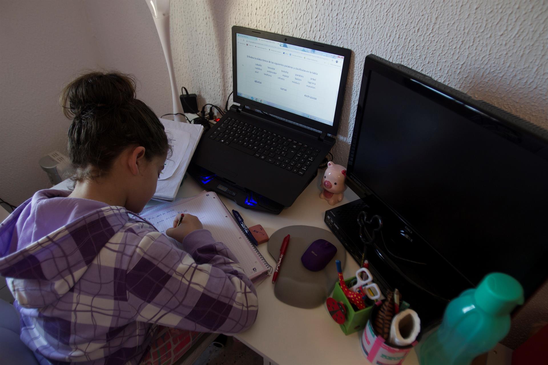 Un estudio revela que los niños prefieren la educación presencial a la virtual
