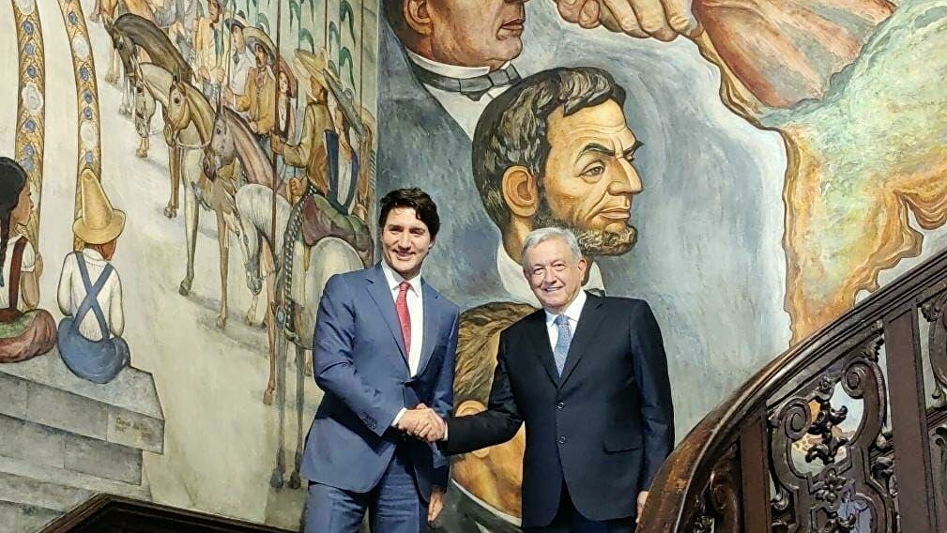 López Obrador y Trudeau celebran en Washington su primera reunión cara a cara