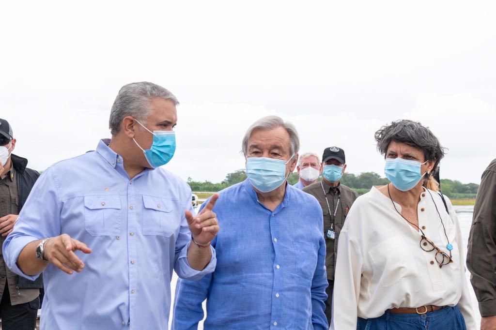 Guterres reconoce sobre el terreno avances y dificultades de paz en Colombia