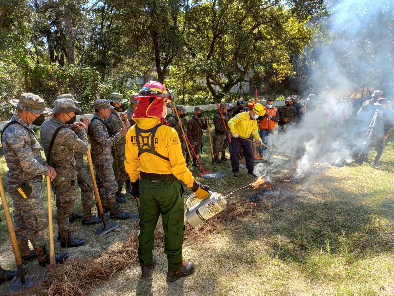 Soldados refuerzan capacidades en el combate de incendios forestales