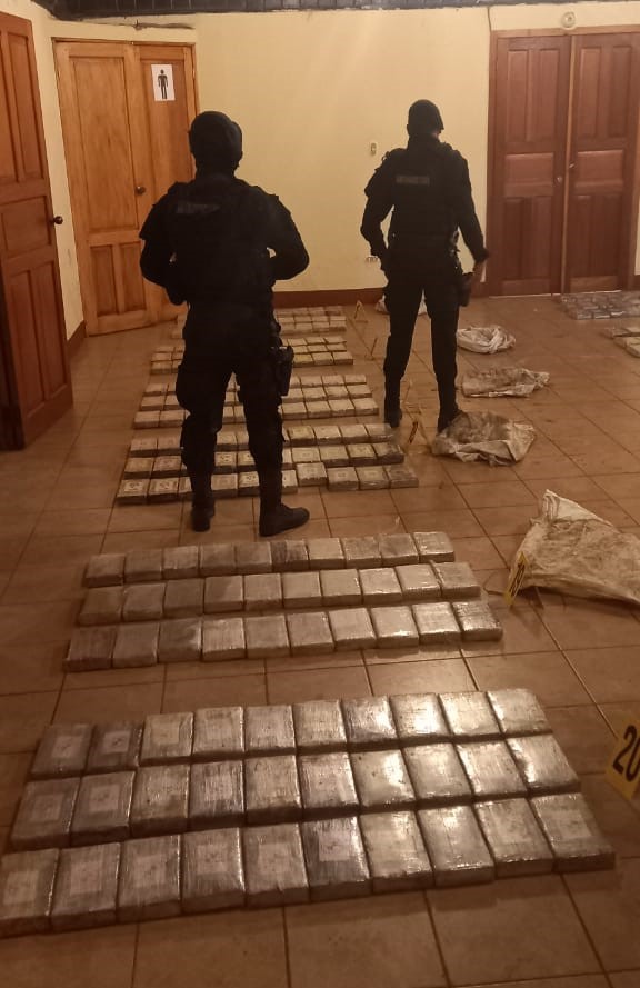 Más de una tonelada de cocaína decomisada en Petén