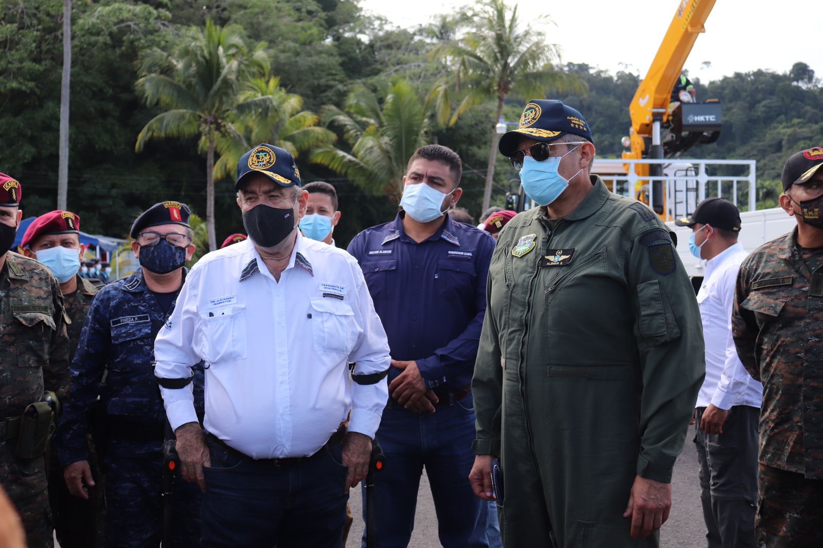 Presidente supervisa trabajos en Comando Naval del Caribe