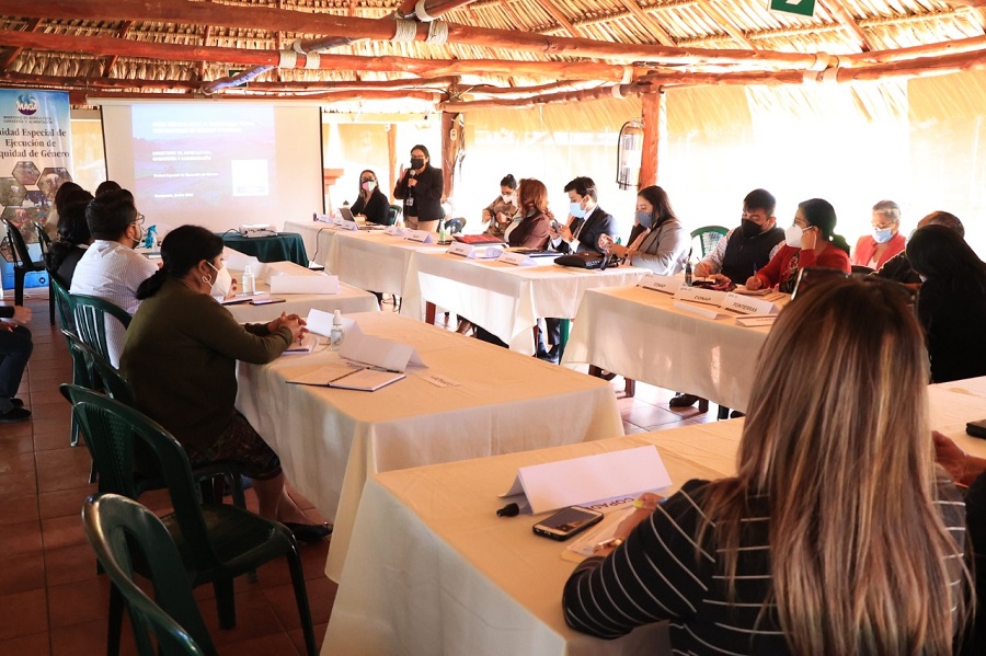 Primera reunión de 2022 de la Mesa Técnica para el Desarrollo Rural con Enfoque de Género y Pueblos.