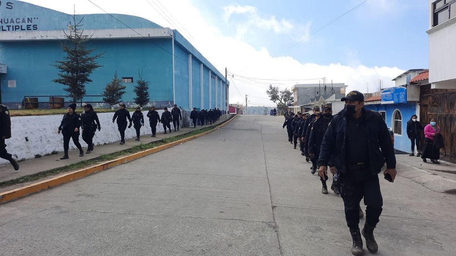 Las fuerzas de seguridad mantienen constantes patrullajes tanto en Nahualá, como en Santa Catarina Ixtahuacán., Sololá.