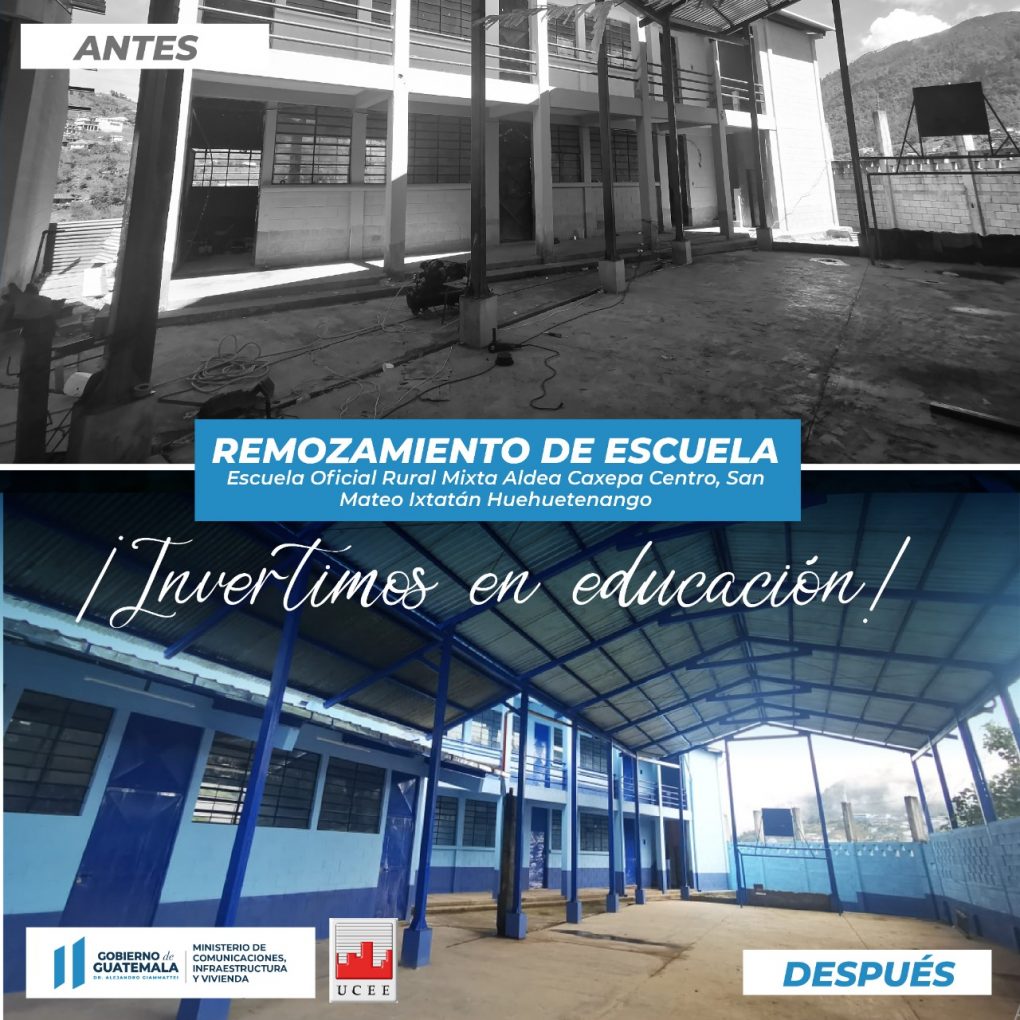 Remozamiento de una escuela en Huehuetenango