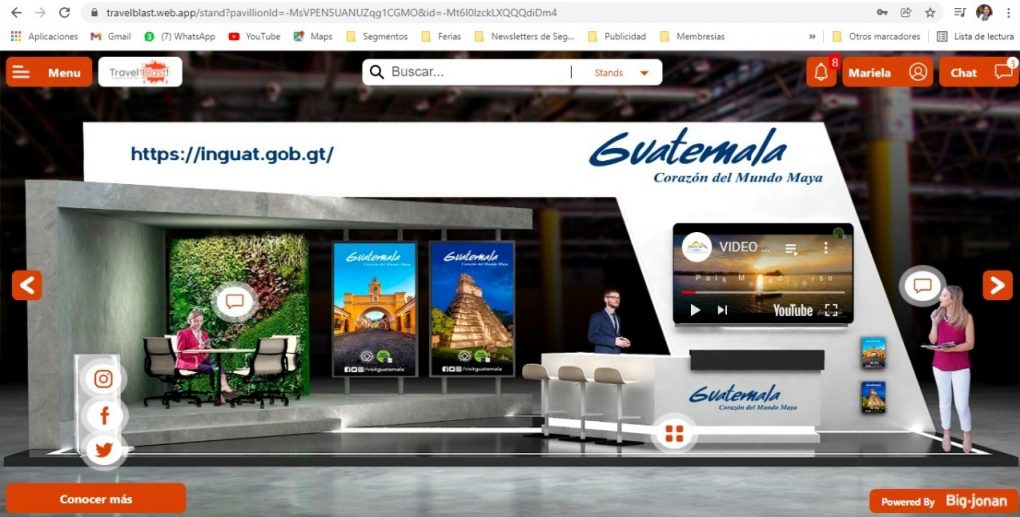Guatemala participa en feria mundial Travel Blast