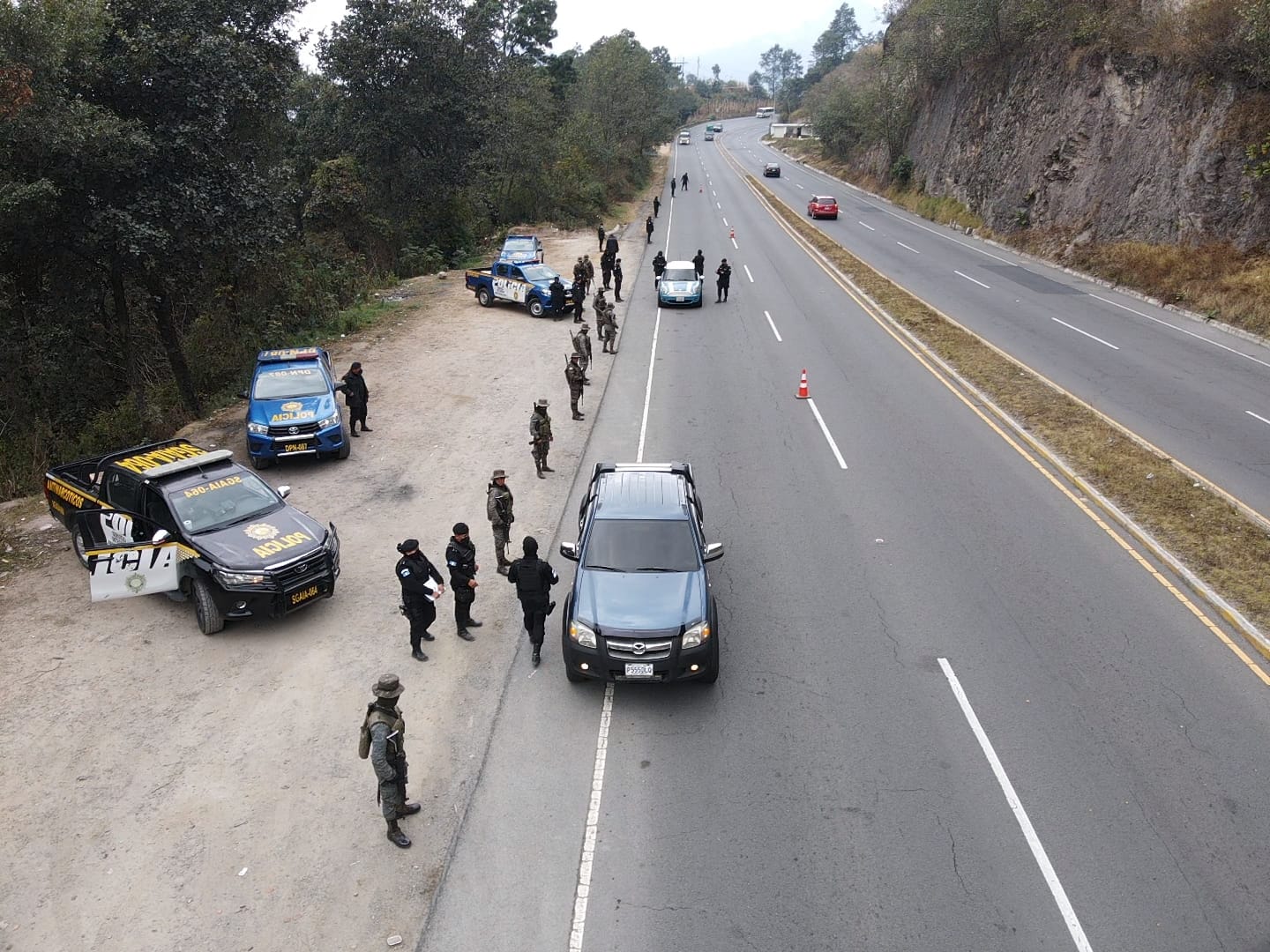 PNC mantiene operativos de seguridad en diferentes rutas del país