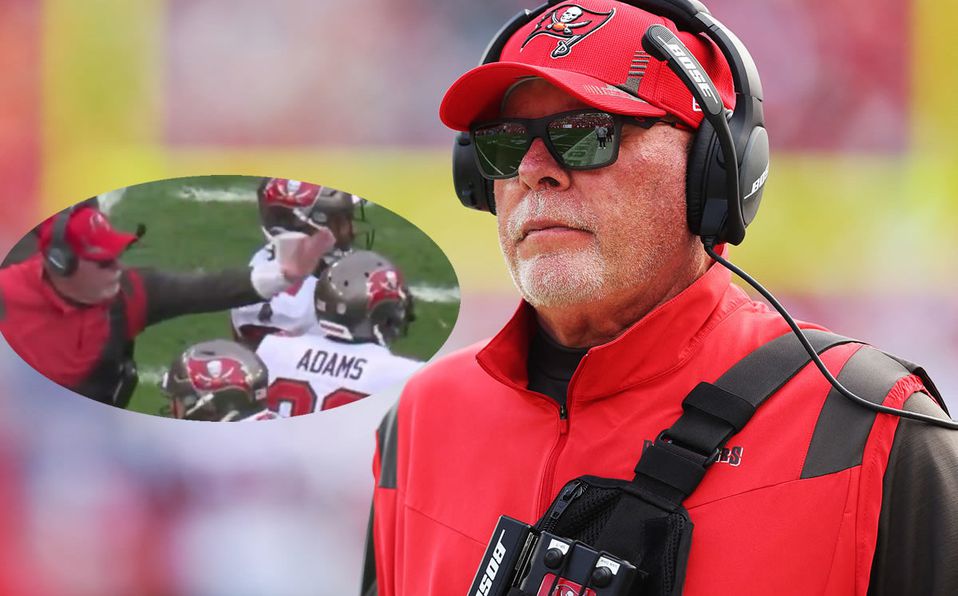 NFL multa al entrenador de los Buccaneers por agredir a un jugador