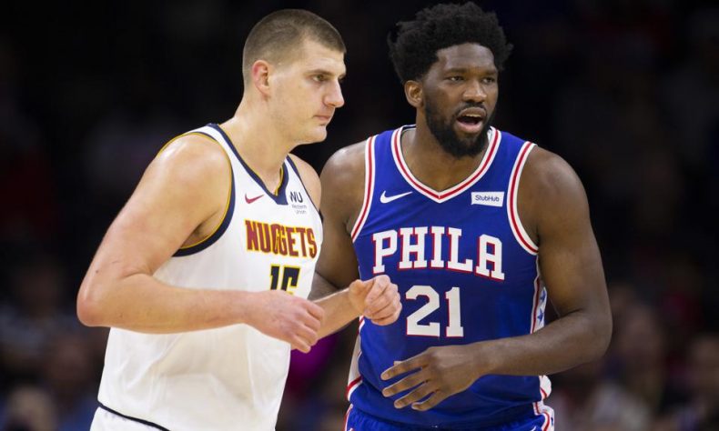 Nikola Jokic y Joel Embiid, elegidos jugadores del mes de enero en la NBA